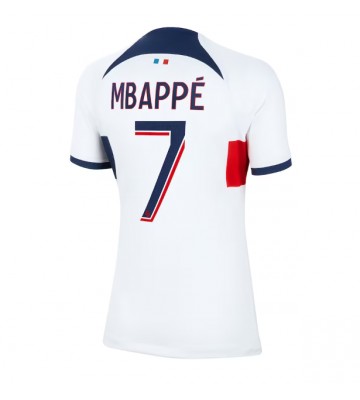 Paris Saint-Germain Kylian Mbappe #7 Koszulka Wyjazdowych Kobiety 2023-24 Krótki Rękaw